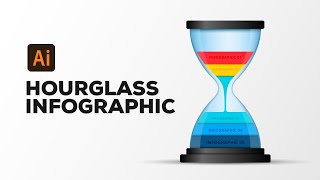 Hourglass infographic Design: Illustrator Tutorial