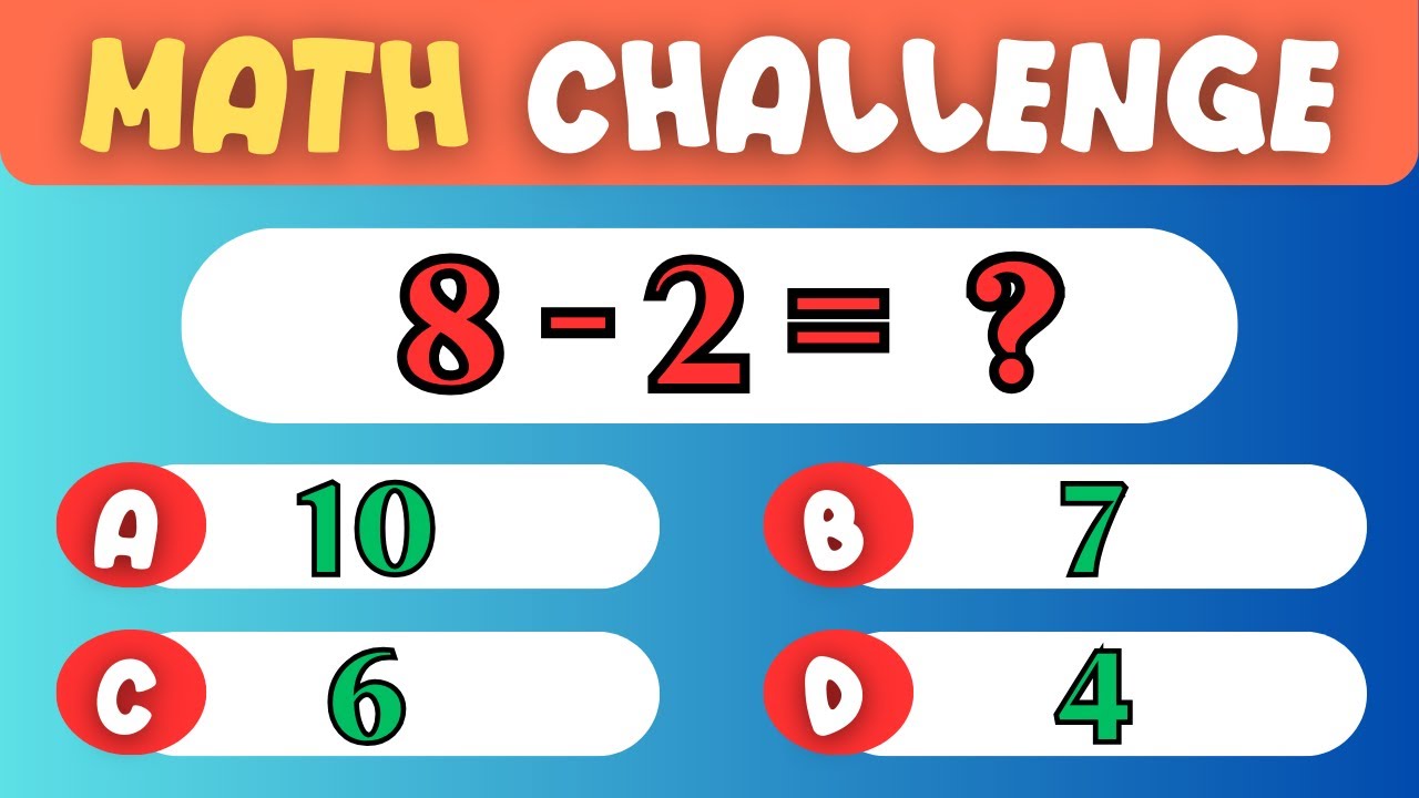 Math Riddles for Kids | Solve Them All? 🤔 Brain Teaser Challenge