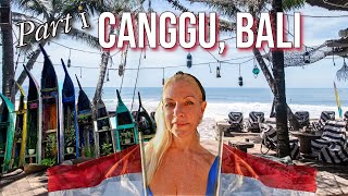 Travel vlog - Exploring Canggu | Bali’s Ultimate Beachside Escape - Part 1 |  Indonesia! 🌴✨