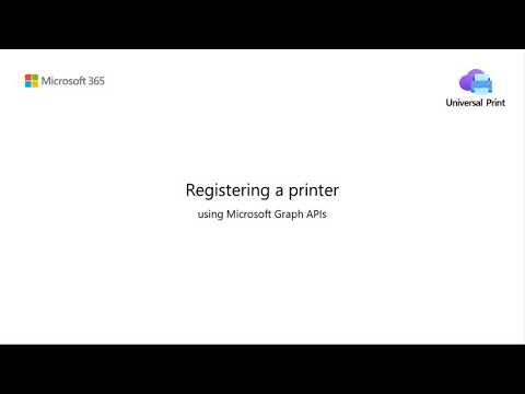 Registering and updating printer using Microsoft Graph API