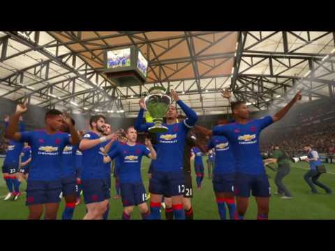FIFA 17 Career mode Champions cup finals 2-0 victory Manchester United - Bayern Munich on legendary