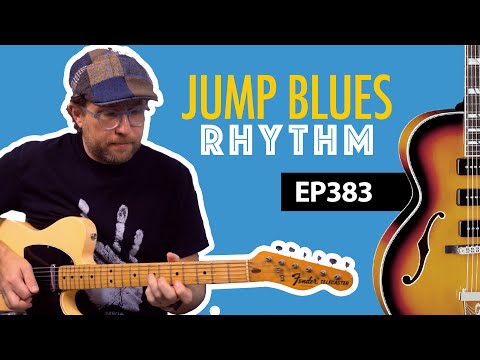 Jump Blues Rhythm Guitar Lesson (with fill licks) - Blues Guitar Lesson EP383