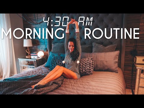 4:30 AM winter MORNING ROUTINE | Healthy and Productive