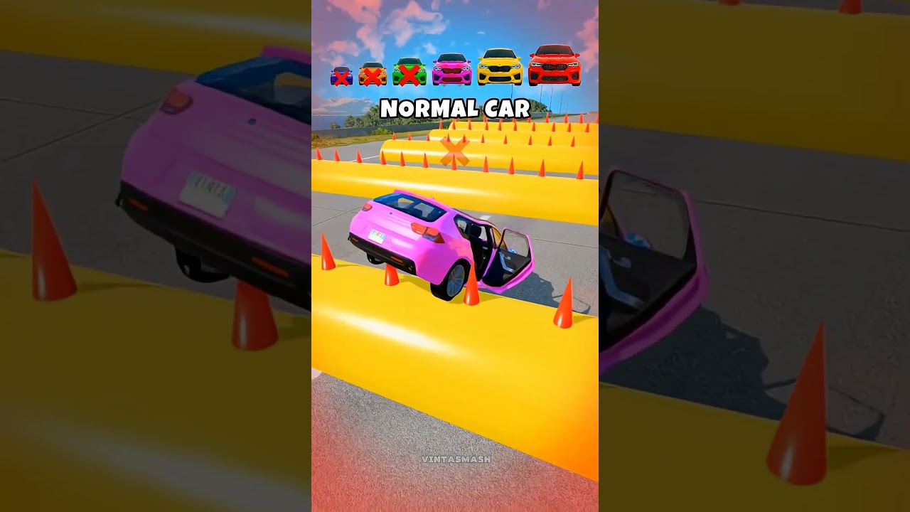 Big Cars vs Small Cars on the EXTREME Saw Wheel – Who Survives?! 😱