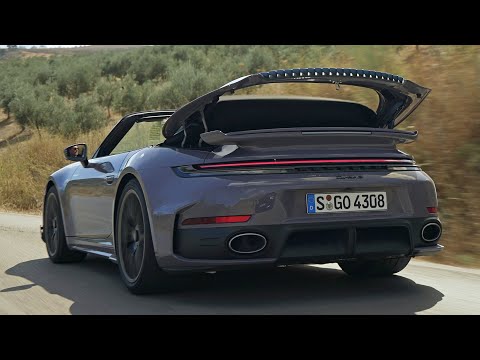 2026 Porsche 911 Turbo S Cabrio with SportDesign Package  - Exhaust Sound & Design Details