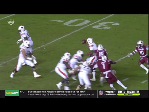 2021 USC vs Auburn - Brad Johnson and Jordan Strachan Sack