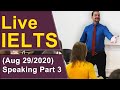 IELTS Live - Speaking Part 3 - Band 9 Overall