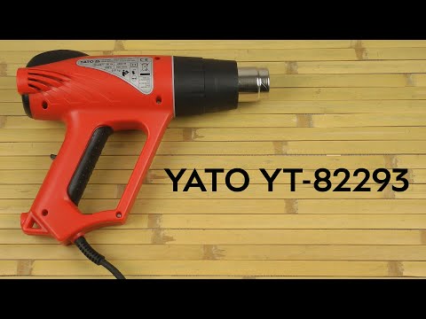 Фен YATO 2000 Вт с регулятором температуры (LCD) и 6 аксессуарами Фен YATO 2000 Вт с регулятором температуры (LCD) и 6 аксессуарами