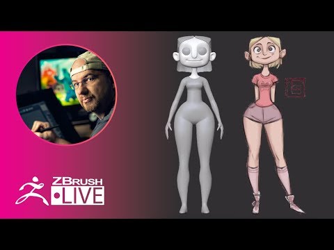 (Part 1) How to Sculpt a Short Blonde Hair Character in ZBrush - Shane Olson