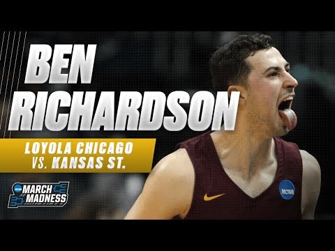 Loyola Chicago's Ben Richardson scores a career-high 23 points against Kansas State