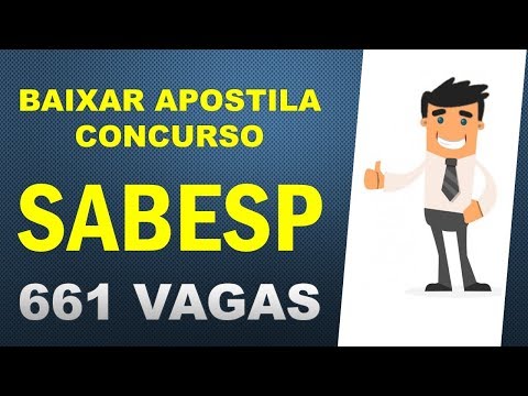 BAIXAR APOSTILA Concurso SABESP