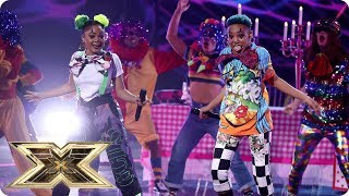 Acacia &amp; Aaliyah sing Kriss Kross&#39; Jump | Live Shows Week 3 | The X Factor UK 2018