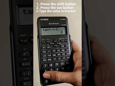 How to calculate inverse tan in scientific calculator #scintific #calculator #studenthacks