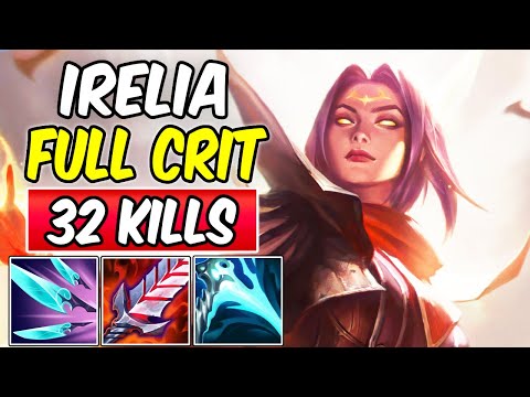 *32 KILLS* FULL CRIT IRELIA IS BROKEN ~66000 Damage! | New Build & Runes S14 | League of Legends