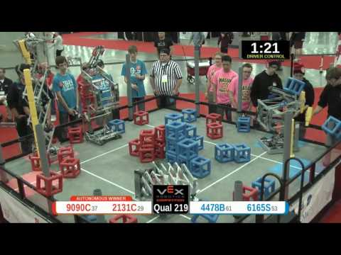2015 VRC Sci Q219 - 9090C 2131C vs 4478B 6165S - 88 to 66 - VEX Worlds 2015 - Science Division