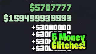 5 Unlimited Money & RP Glitches In GTA 5 Online (Millions In Minutes)