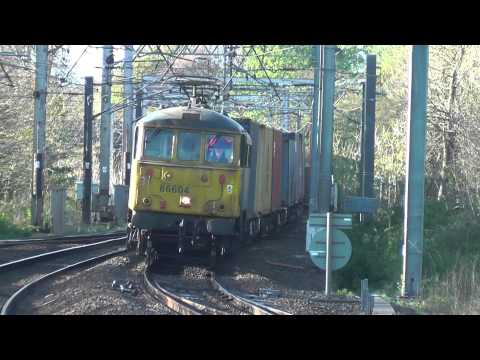 86604/86627 4m74 Coatbridge - Crewe liner, 7th May 2015