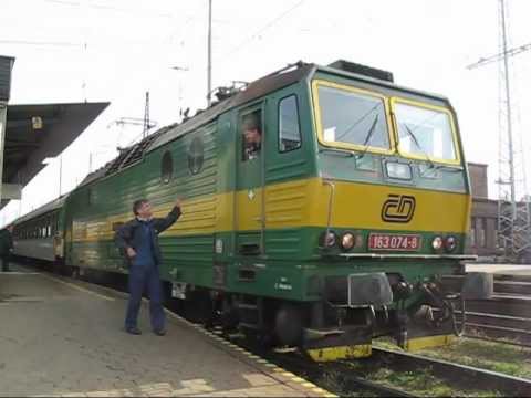 ČD 163 074-8 EC 142 "Odra" Žilina - Praha hl.n.