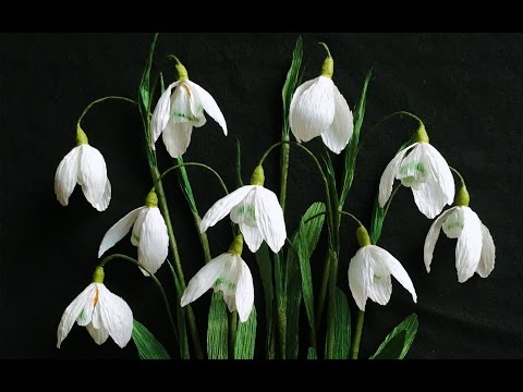 ABC TV | How To Make Snowdrop Paper Flower From Crepe Paper - Craft Tutorial