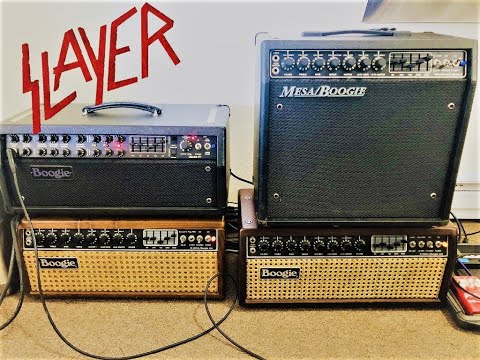 Mesa Boogie Mark IIB IIC+ III+ IVb Reamp Comparison with special guest SLAYER!!