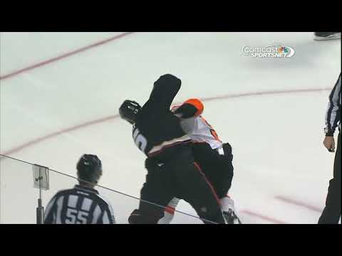 Ryan Getzlaf vs Steve Downie Jan,30 2014