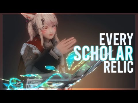 Every Scholar Relic Weapon! ARR - SHB | FFXIV Relic Showcase | FFXIV