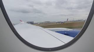 A350 British Airways taking off from London Heathrow towards Dubai BA107 G-XWBA