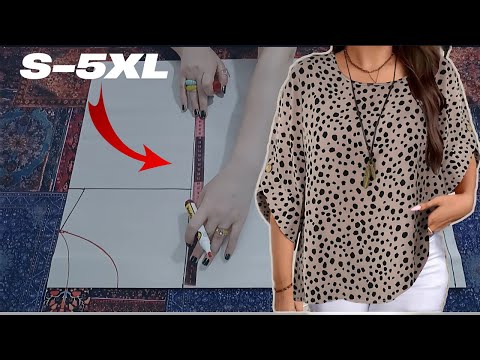 Sew No-brainer Pattern Blouse for size S-5XL