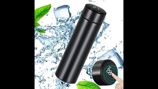 Stainless Steel Smart Water Bottle (Black)