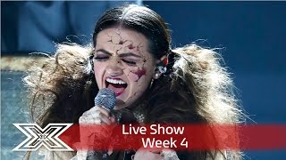 Emily Middlemas gets creepy for Radiohead cover! | Live Shows Week 4 | The X Factor UK 2016