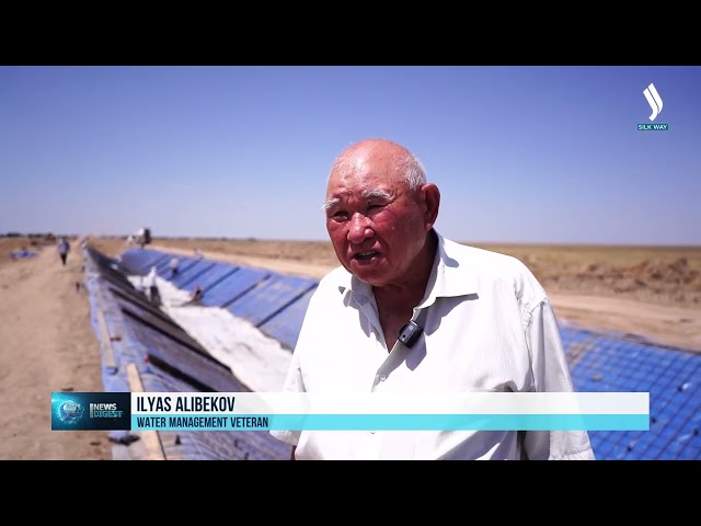 New reservoir under construction in Turkistan region