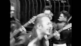 The Clash Busking in Edinburgh 14/05/1985 Video footage