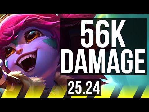 TRISTANA & Pantheon vs YUNARA & Bard (ADC) | 20/1/10, 56K damage | EUW Challenger | 25.24