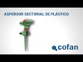 Aspersor sectorial de riego | Material de polipropileno | Apto para jardín