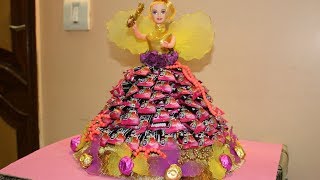 Diy Chocolate Candy Doll. Rakhi Gift Idea / girls / Her Chocolate Bouquet