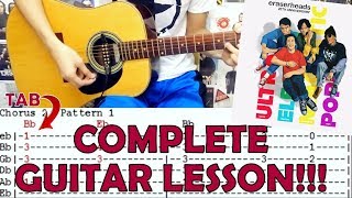 With A Smile - Eraserheads(Complete Guitar Lesson/Cover)with Chords and Tab