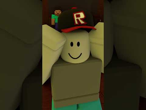 Fighting Herobrine with Guest 666 🎈 | Insane Battle in Minecraft Roblox #shorts