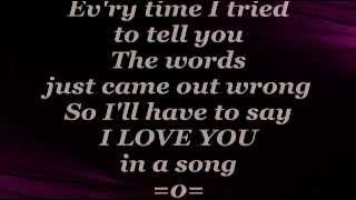 JIM CROCE - I&#39;ll Have To Say I Love You In A Song (Lyrics)