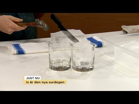 Mathin Lundgren bjuder på drinkar och skapar den perfekta isen - Nyhetsmorgon (TV4)