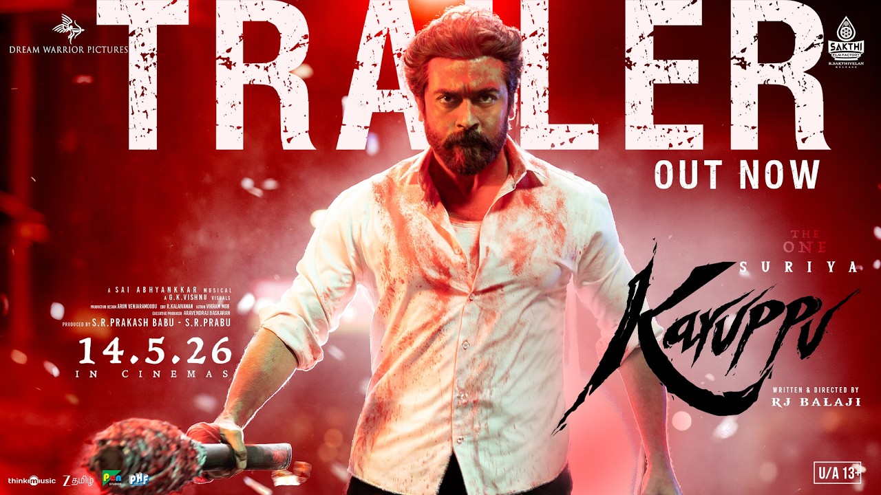 Karuppu (Tamil) - Trailer | Suriya | RJ Balaji | Trisha |  @SaiAbhyankkar | Dream Warrior Pictures