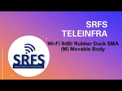 Wi-Fi 9dBi Rubber Duck SMA (M) Movable Body