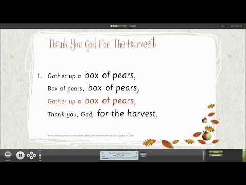 Assembly Songs - Harvest Song, Thank You God For Harvest, From Out Of The Ark Music Sample