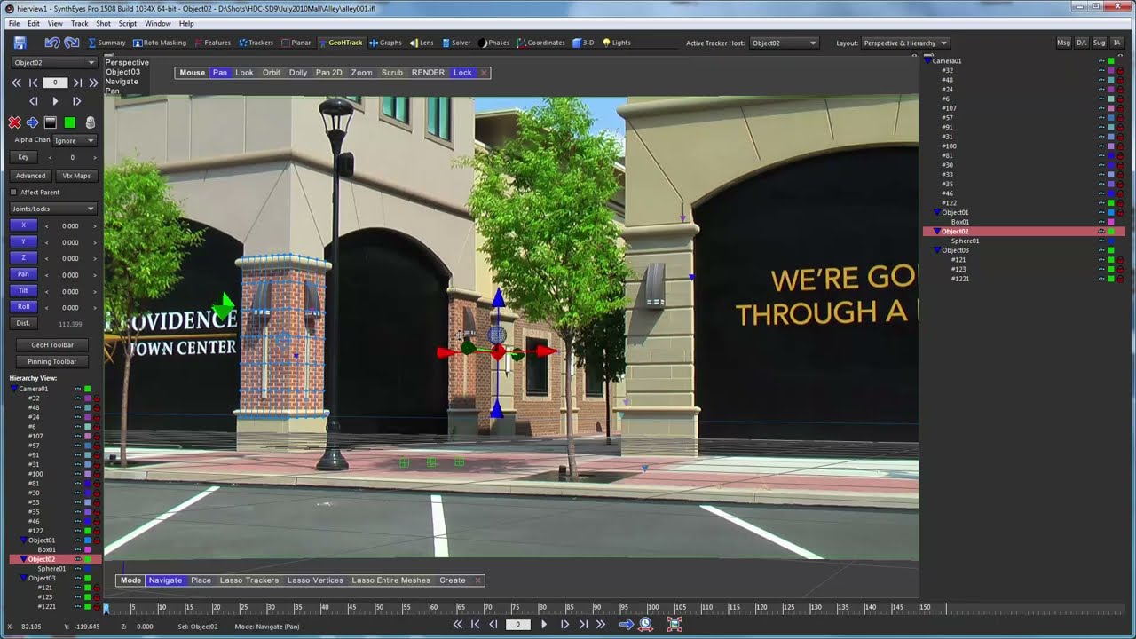 SynthEyes: Using the Hierarchy View