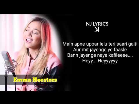 Emma Heesters TRIED SINGING HINDI... 😱 Tu Aake Dekhle - King Lyrics By NJ LYRICS