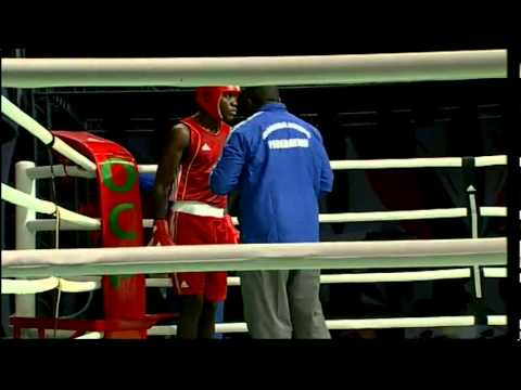 Middle (75kg) SF - Kasuto (NAM) vs Rahou (ALG) - 2012 African Olympic Qualifying Event