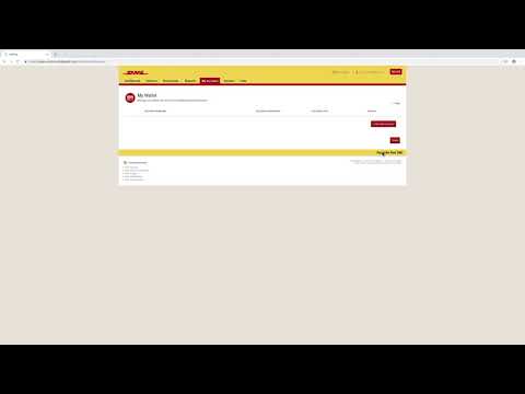 Part of a video titled Learn More About Using DHL MyBill - YouTube