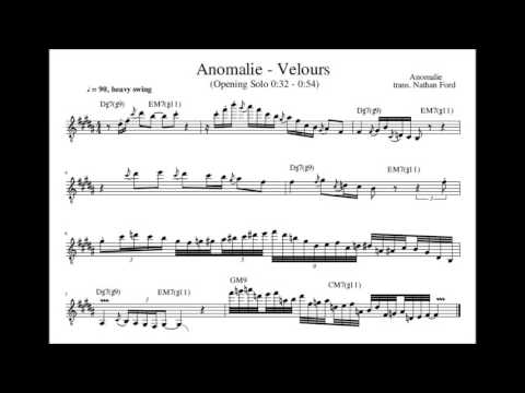 Anomalie - Velours [Opening Solo Transcription]