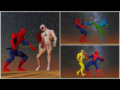 Can spider-man clear the Bridge from evil spider-man - Overgrowth Mods Gameplay