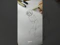 Anime Full Body Perspective Drawing #shorts