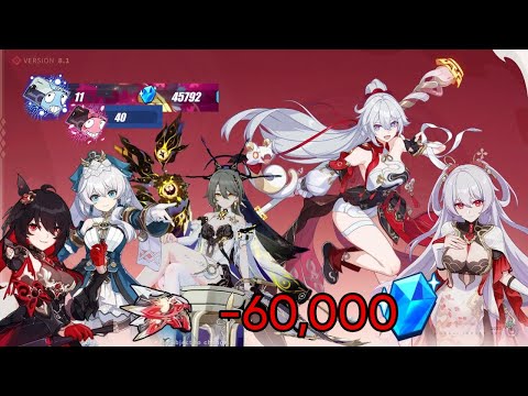 My biggest yet worst pulling session ever | 60,000 crystals for version 8.1 | Honkai Impact 3rd